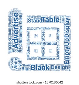 display word cloud. tag cloud about display