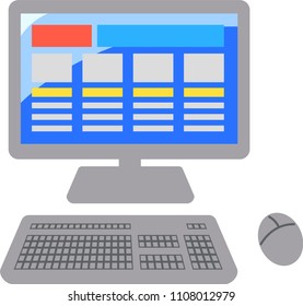Displayed Desktop PC illustration 3