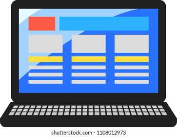Displayed Notebook PC Illustration 2
