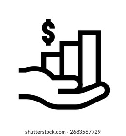 Muestra un gráfico de barras con fluctuaciones en el contorno, que simbolizan un rendimiento inestable.