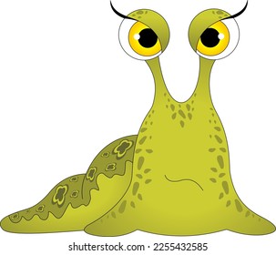 displeased slug, funny cartoon character