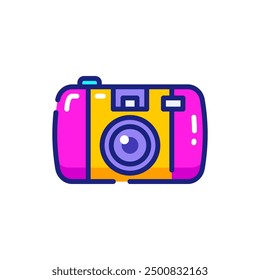 Disposable Camera Y2K Vector Icon Illustration