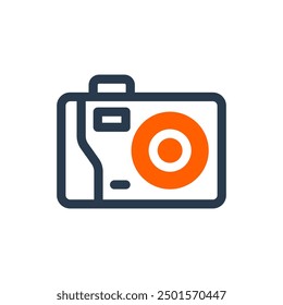 Disposable Camera Y2K Vector Icon Illustration