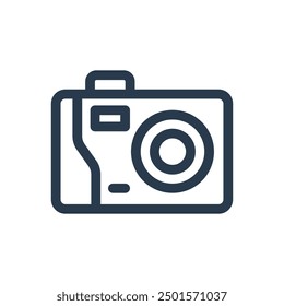 Disposable Camera Y2K Vector Icon Illustration