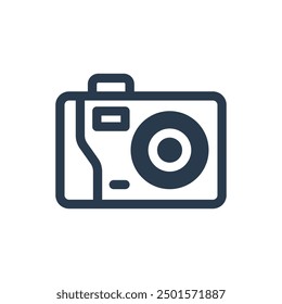 Disposable Camera Y2K Vector Icon Illustration