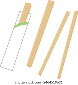 Disposable chopsticks are Japanese chopsticks that have a split in them and can be split into two when used.