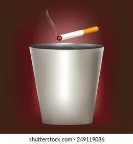 Disposable cigarette bins