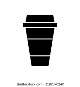 Disposable coffee cup icon