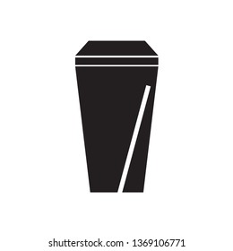 Disposable coffee cup icon