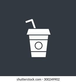 Disposable coffee cup icon