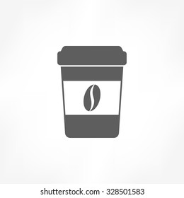 disposable coffee cup icon