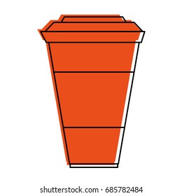 disposable coffee cup icon image 