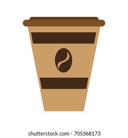 disposable coffee cup icon image 