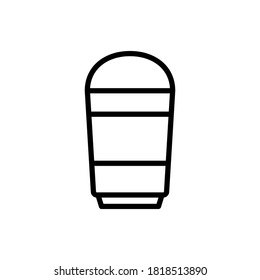 Disposable coffee cup icon line style