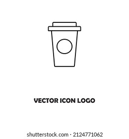 Vector de icono de taza de café desechable
