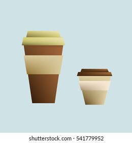 Disposable coffee cup icon ,Vector
