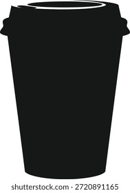 Taza de café disponible aislada en el fondo blanco, Vector