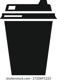 Taza de café disponible aislada en el fondo blanco, Vector