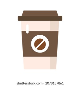 ilustración de vector de clipart plana de café desechable