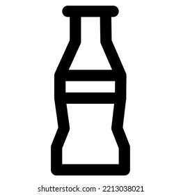Disposable cold bottle of soft drink.