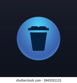 Copa desechable - botón Icono de aplicación