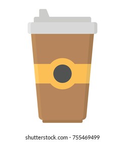 
Disposable cup of coffee 
