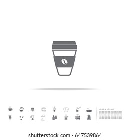 disposable cup coffee icon