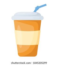 A disposable cup of drink, take away drink