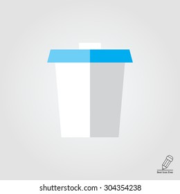 Disposable cup icon