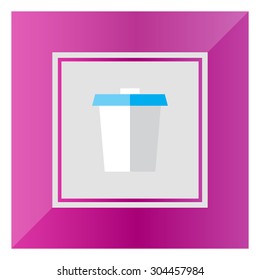 Disposable cup icon