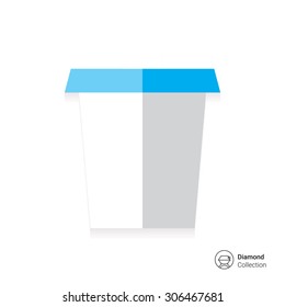 Disposable cup icon