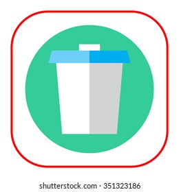 Disposable cup icon