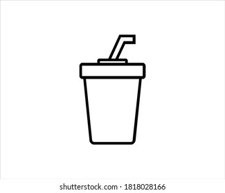 Disposable cup icon. Coffee cup icon vector illustration.