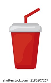 icono de taza desechable aislado