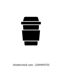 Disposable cup icon vector design templates