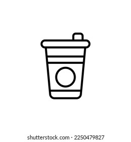 Disposable cup icon vector design templates