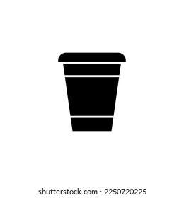 Vektordesign-Vorlagen für Disposable-Cup-Icons