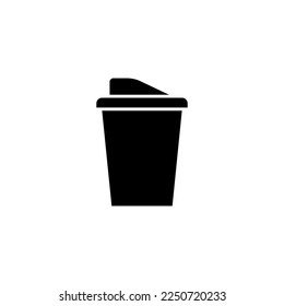 Disposable cup icon vector design templates