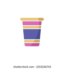 Disposable cup icon vector design templates