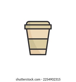 Disposable cup icon vector design templates