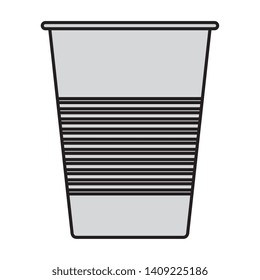 disposable cup material icon vector illustration