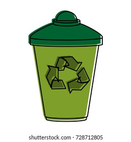disposable cup recyclable icon image 