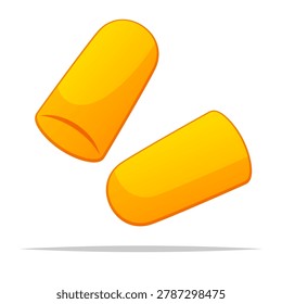 Disposable earplugs vector isolated illustration