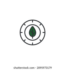Disposable eco plate 
simple thin line icon vector illustration. For web and mobile UI UX