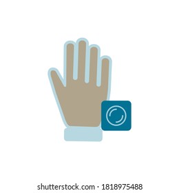 Disposable Gloves Icon. Simple Element From Allergy Collection. Creative Disposable Gloves Icon For Web Design, Templates, Infographics And More