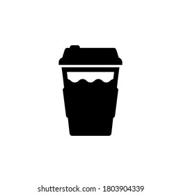 Icono de contenedor de bebidas desechable