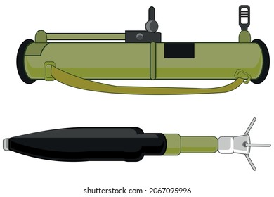 Disposable grenade launcher with charge to him