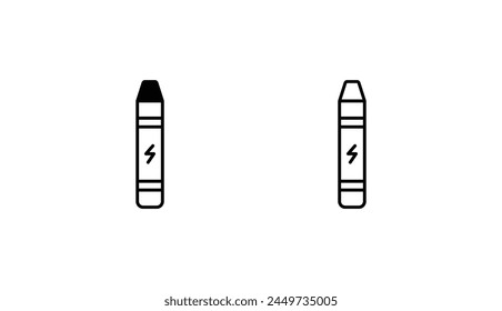 Disposable icon design with white background stock illustration