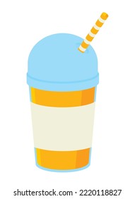 disposable juice beverage icon isolated