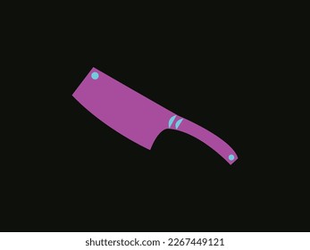 Disposable knife vector image. Silhouette of a knife vector image